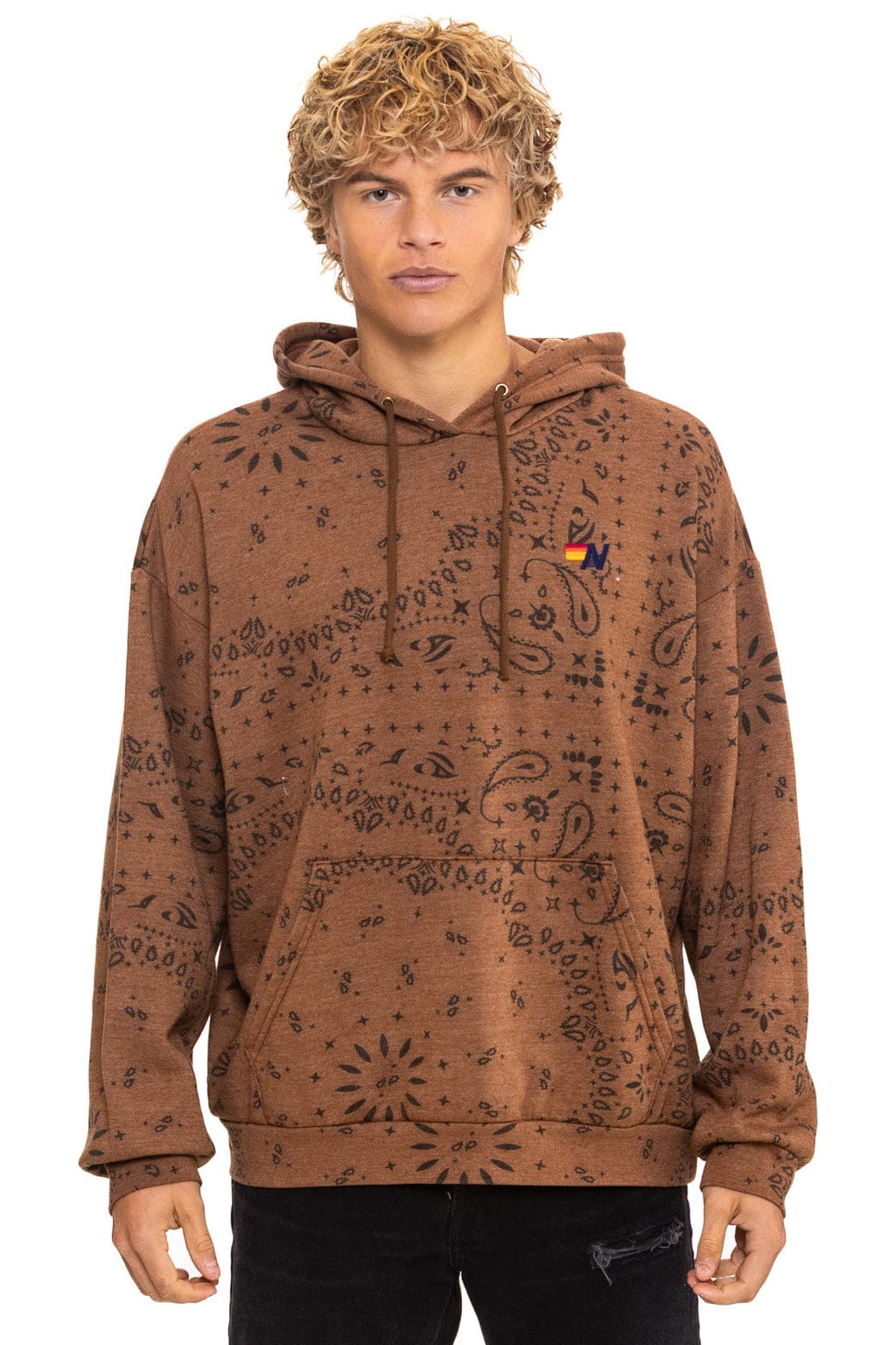 Classic BANDANA RELAXED PULLOVER HOODIE - CINNAMON