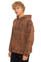 Classic BANDANA RELAXED PULLOVER HOODIE - CINNAMON