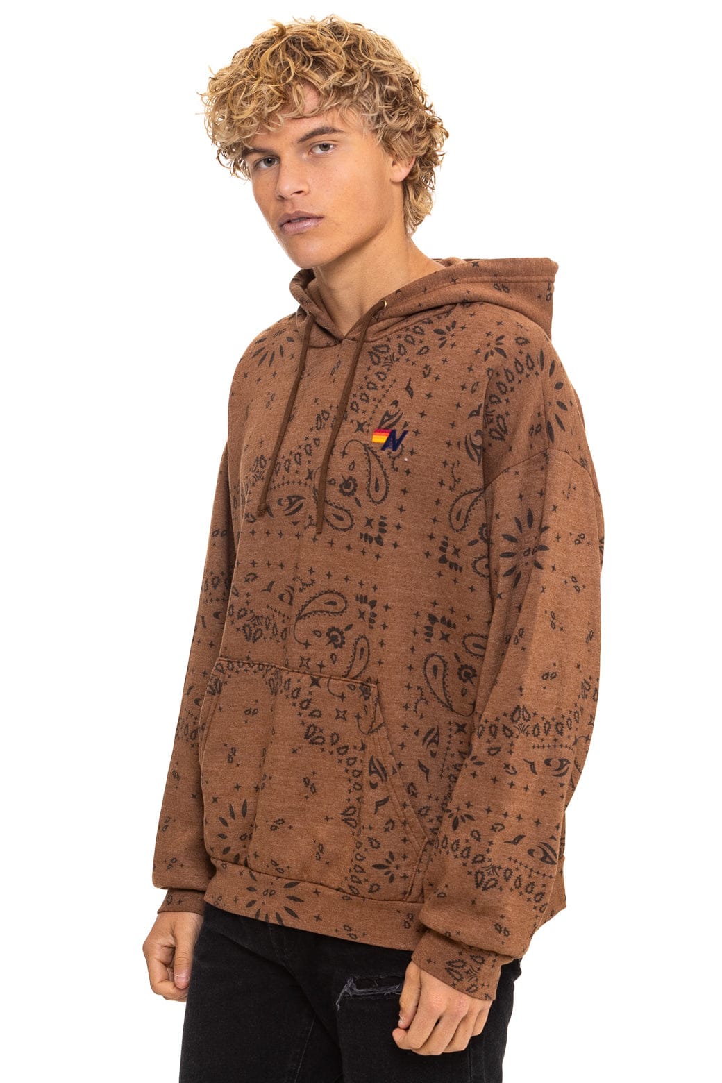 Classic BANDANA RELAXED PULLOVER HOODIE - CINNAMON