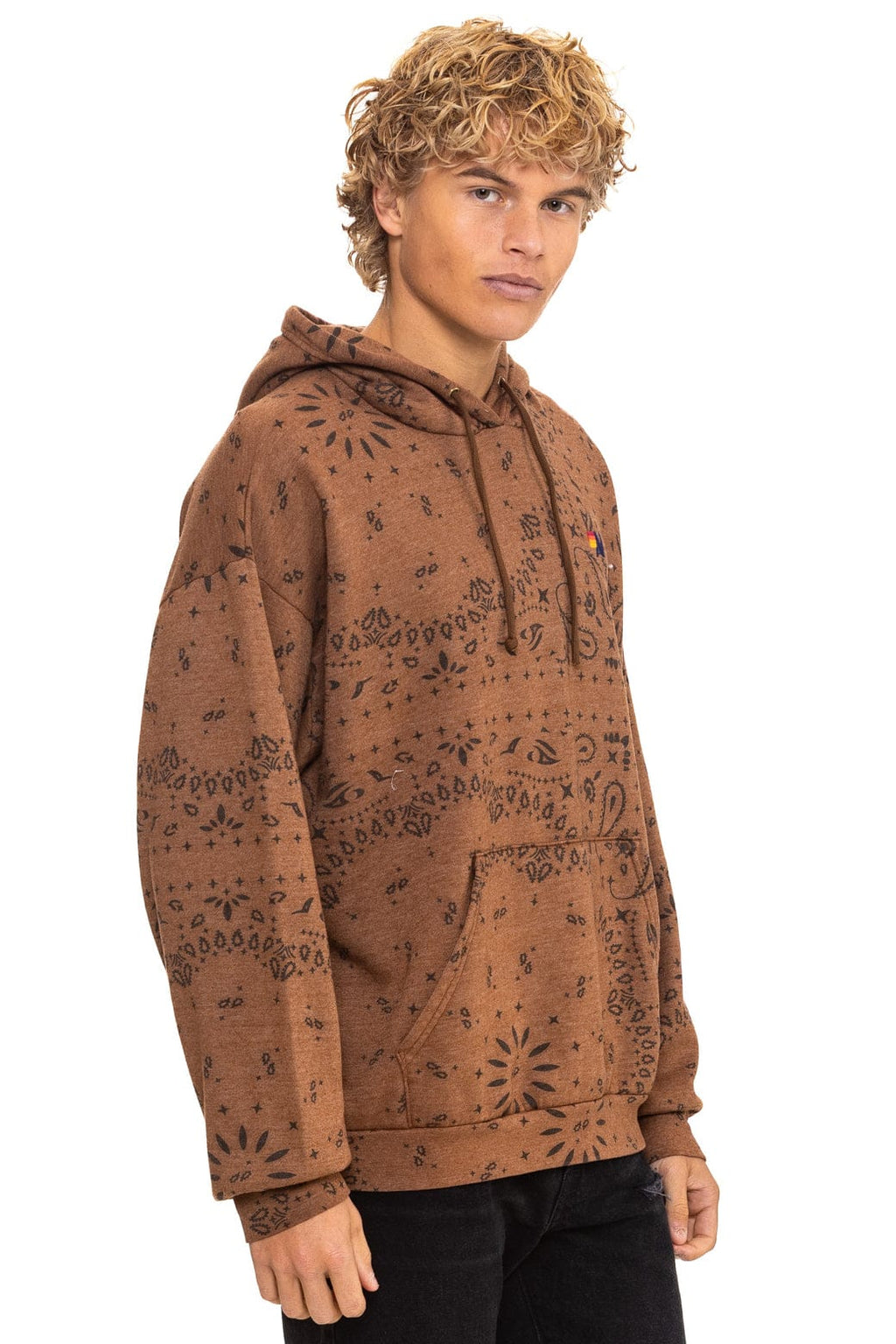 Classic BANDANA RELAXED PULLOVER HOODIE - CINNAMON