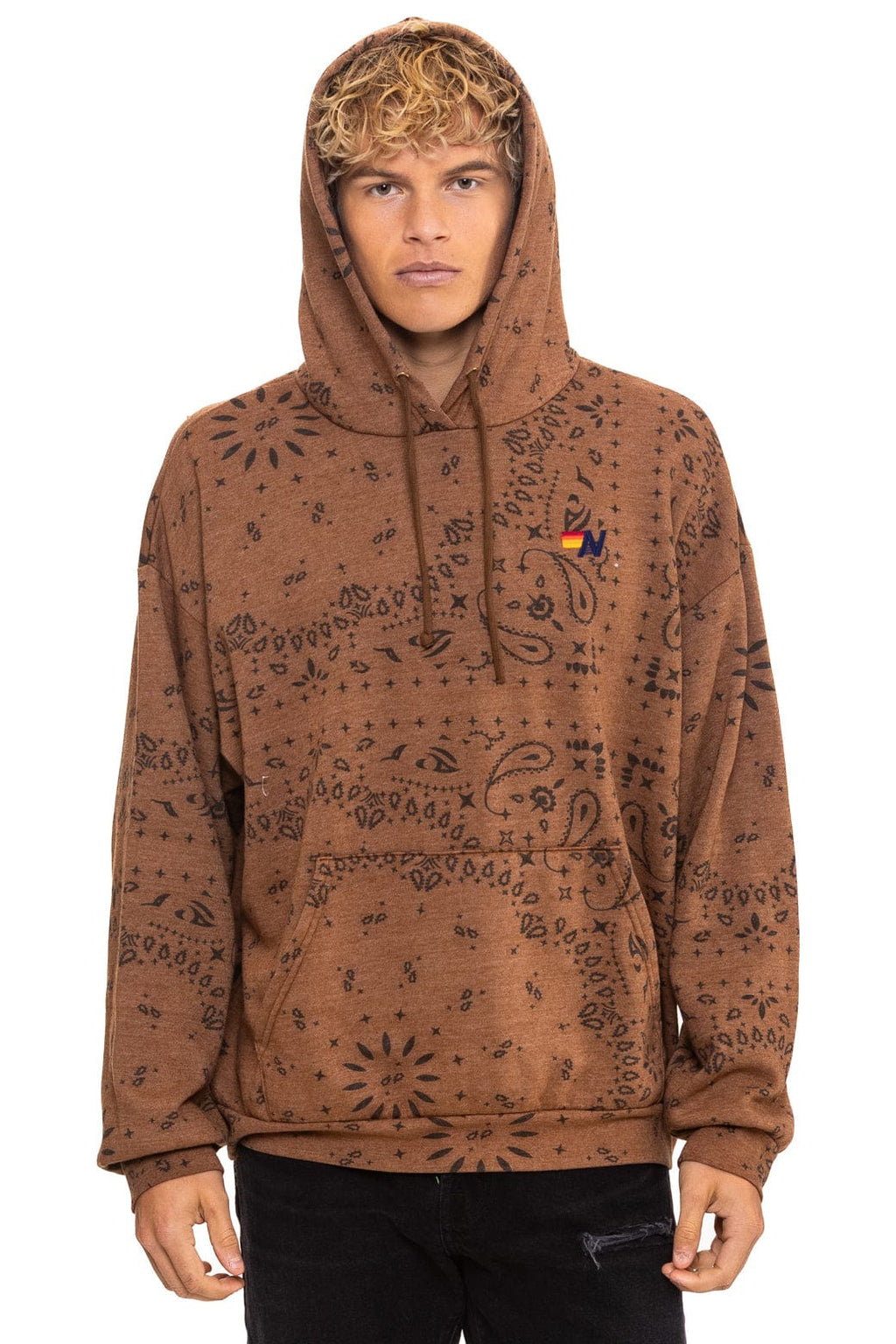 Classic BANDANA RELAXED PULLOVER HOODIE - CINNAMON