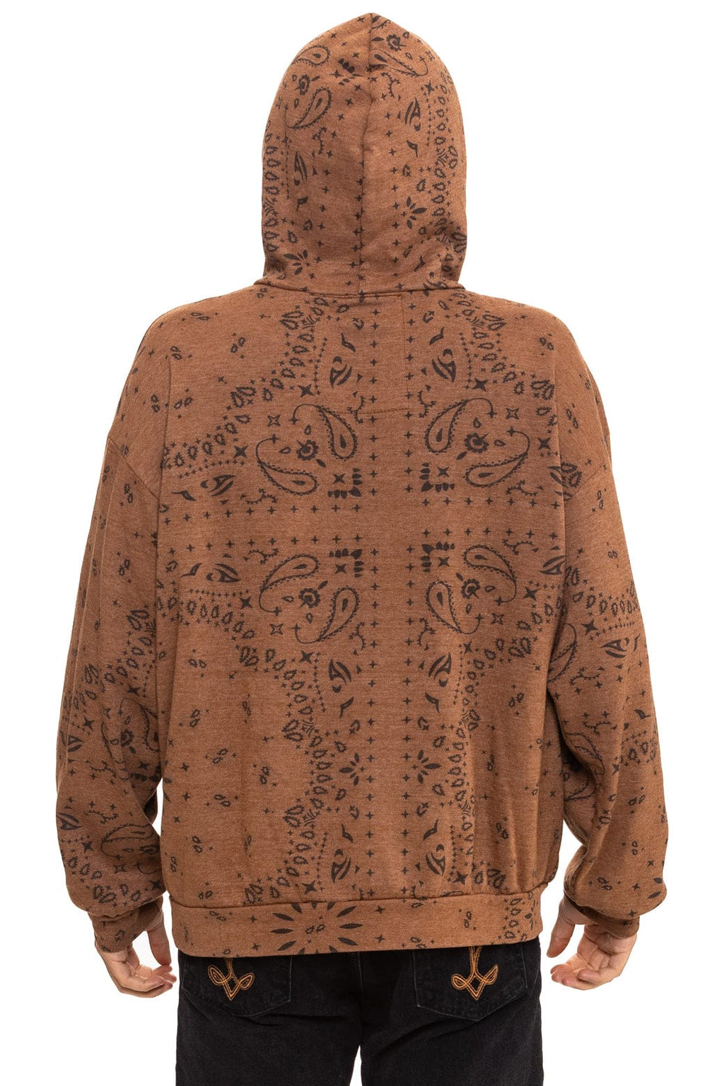Classic BANDANA RELAXED PULLOVER HOODIE - CINNAMON