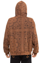 Classic BANDANA RELAXED PULLOVER HOODIE - CINNAMON