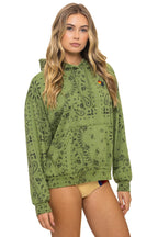 Classic BANDANA RELAXED PULLOVER HOODIE - JUNGLE GREEN