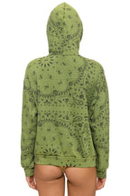 Classic BANDANA RELAXED PULLOVER HOODIE - JUNGLE GREEN