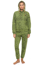 Classic BANDANA RELAXED PULLOVER HOODIE - JUNGLE GREEN