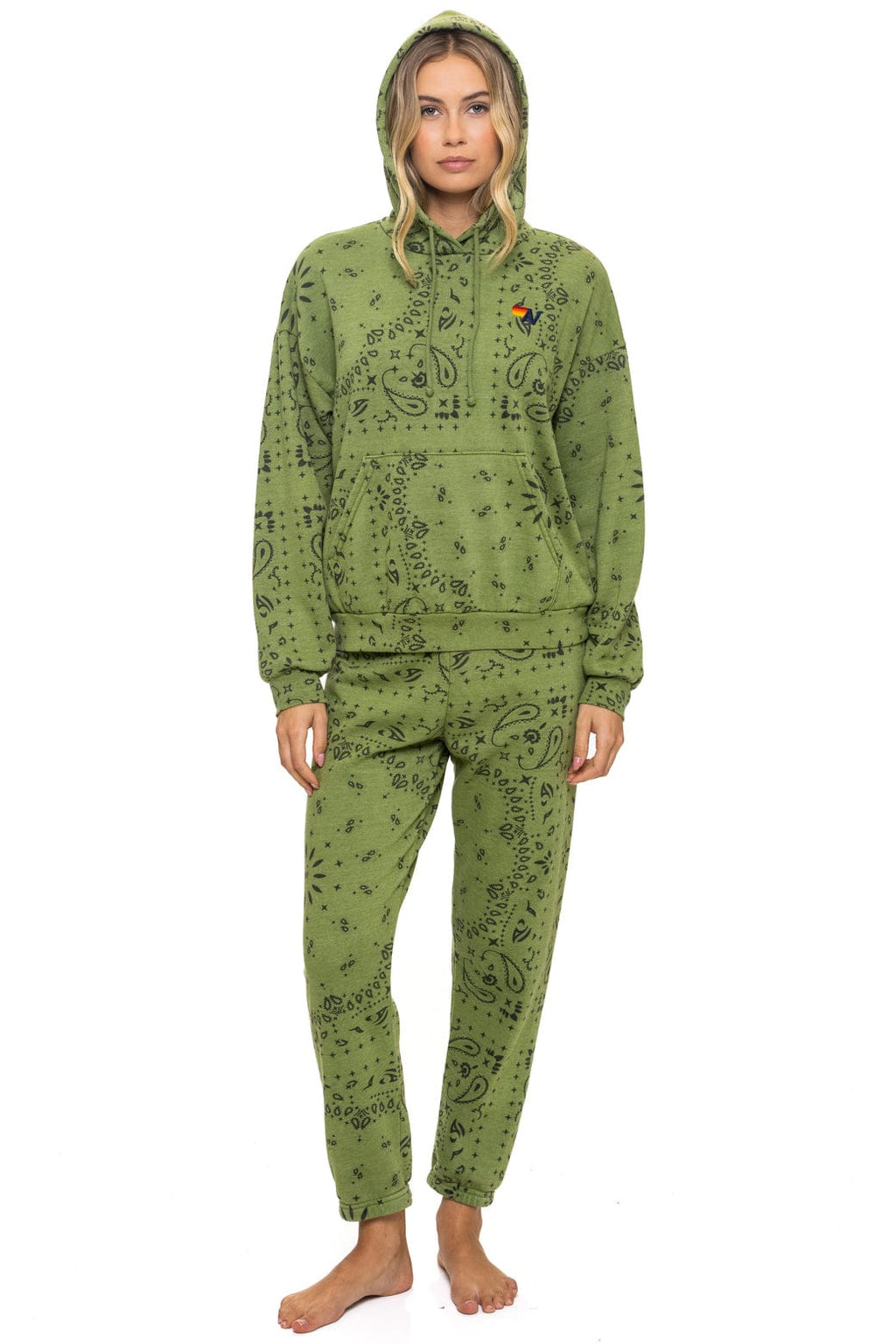 Classic BANDANA SWEATPANTS - JUNGLE GREEN