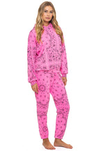 Classic BANDANA RELAXED PULLOVER HOODIE - NEON PINK