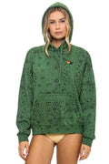 Classic BANDANA RELAXED PULLOVER HOODIE - PALM