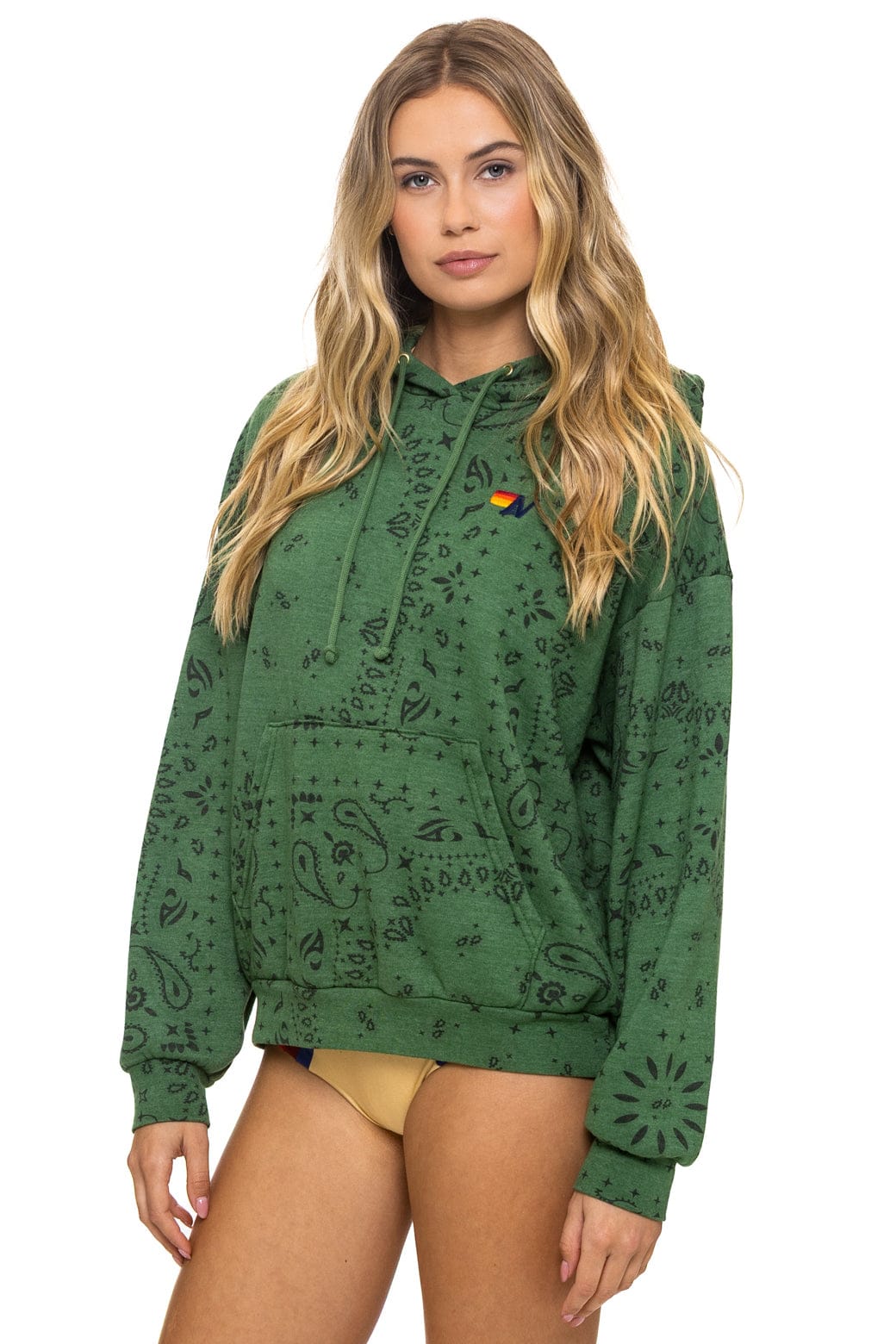 Classic BANDANA RELAXED PULLOVER HOODIE - PALM
