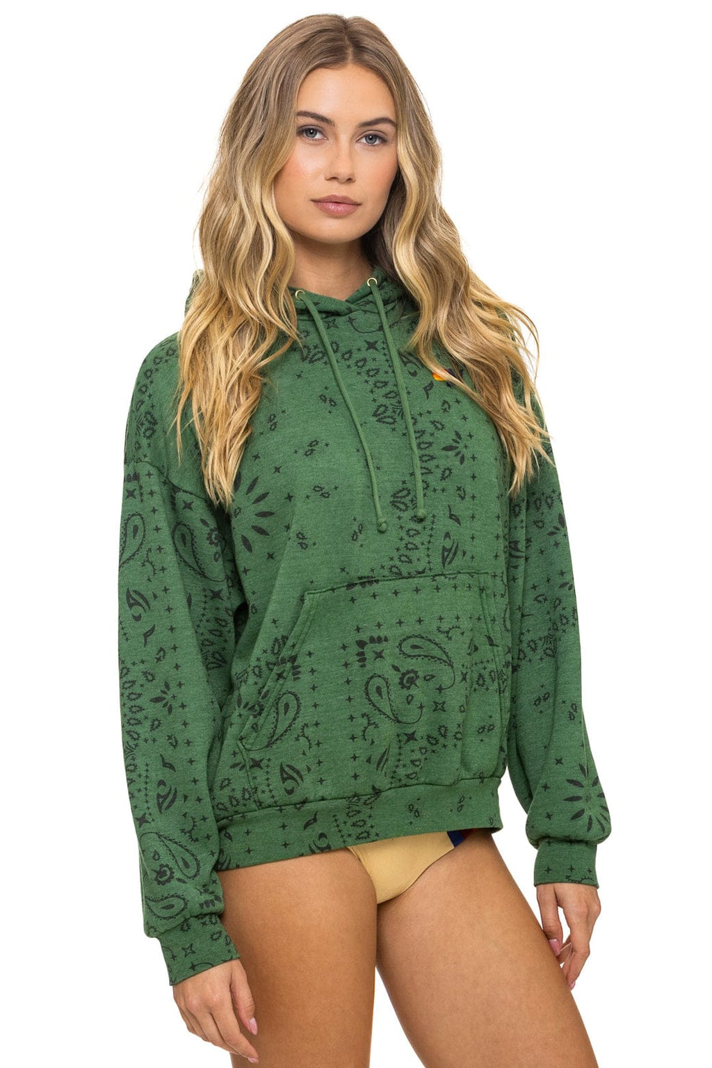 Classic BANDANA RELAXED PULLOVER HOODIE - PALM