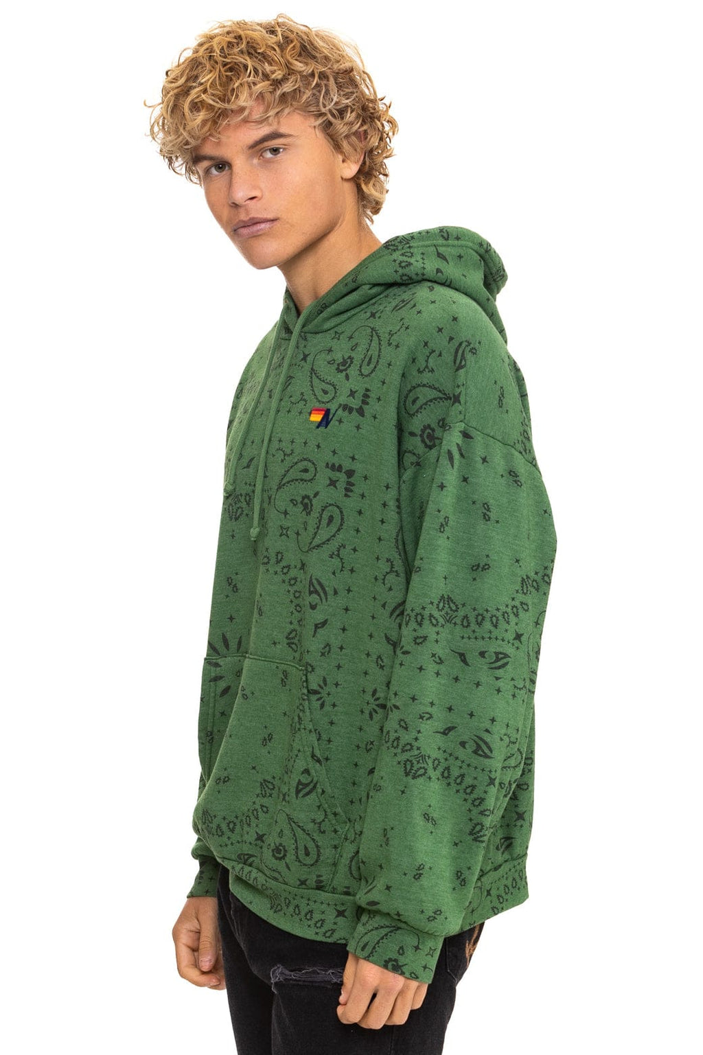 Classic BANDANA RELAXED PULLOVER HOODIE - PALM