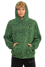 Classic BANDANA RELAXED PULLOVER HOODIE - PALM