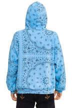 Classic BANDANA MALIBU RELAXED PULLOVER HOODIE - SKY