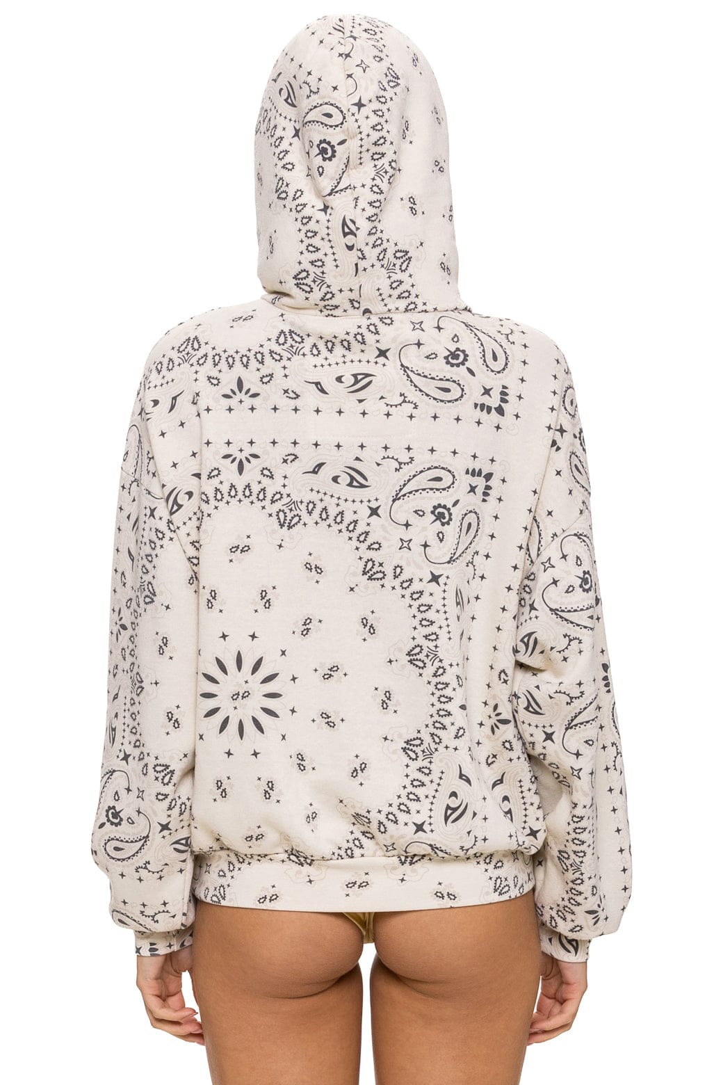 Classic BANDANA RELAXED PULLOVER HOODIE - VINTAGE WHITE