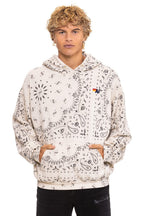 Classic BANDANA RELAXED PULLOVER HOODIE - VINTAGE WHITE