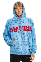 Classic BANDANA MALIBU RELAXED PULLOVER HOODIE - SKY