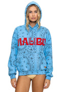 Classic BANDANA MALIBU RELAXED PULLOVER HOODIE - SKY