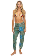 Classic BANDANA QUILTED SWEATPANTS - GREEN