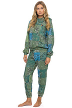 Classic BANDANA QUILTED SWEATPANTS - GREEN