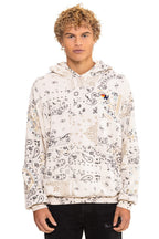 Classic BANDANA QUILTED RELAXED PULLOVER HOODIE - VINTAGE WHITE