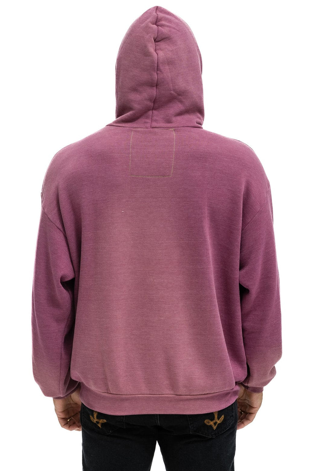 Classic BOLT BULLSEYE PATCH PULLOVER RELAXED HOODIE - FADED BERRY