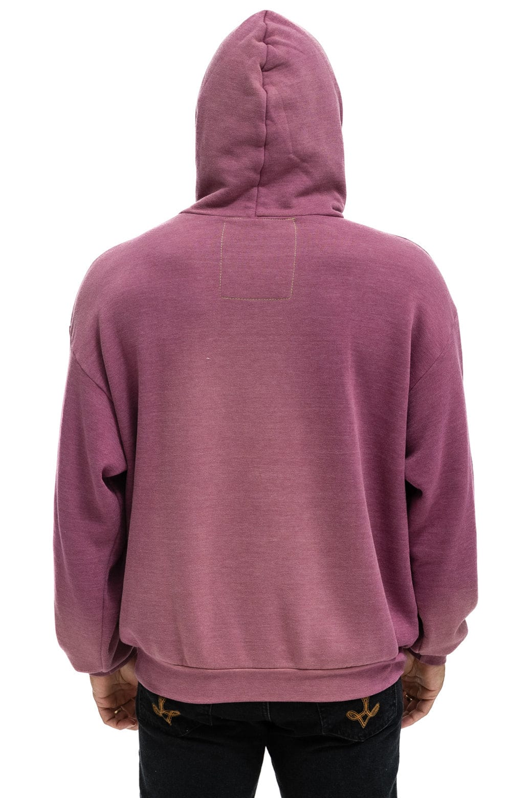 Classic BOLT BULLSEYE PATCH PULLOVER RELAXED HOODIE - FADED BERRY