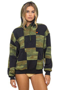 Classic CHECK QUILT RELAXED PULLOVER HOODIE - SMOKE CAMO