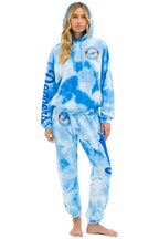 Classic LOS ANGELES DODGERS HAND DYED RELAXED PULLOVER HOODIE - TIE DYE BLUE