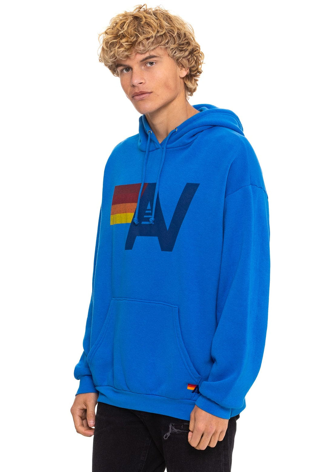 Classic LOGO PULLOVER RELAXED HOODIE - ADVENTURE BLUE