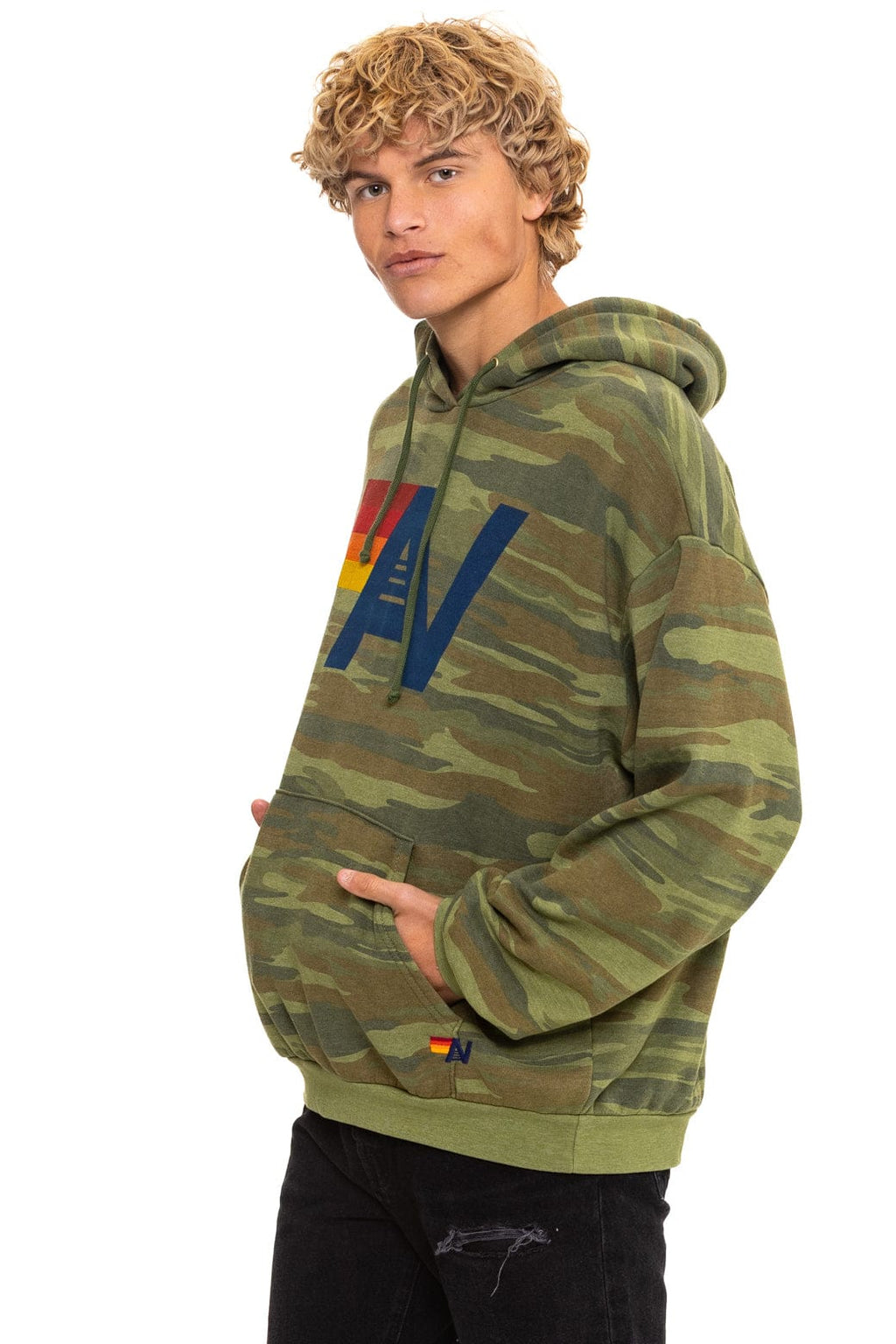 Classic LOGO PULLOVER RELAXED HOODIE - CAMO