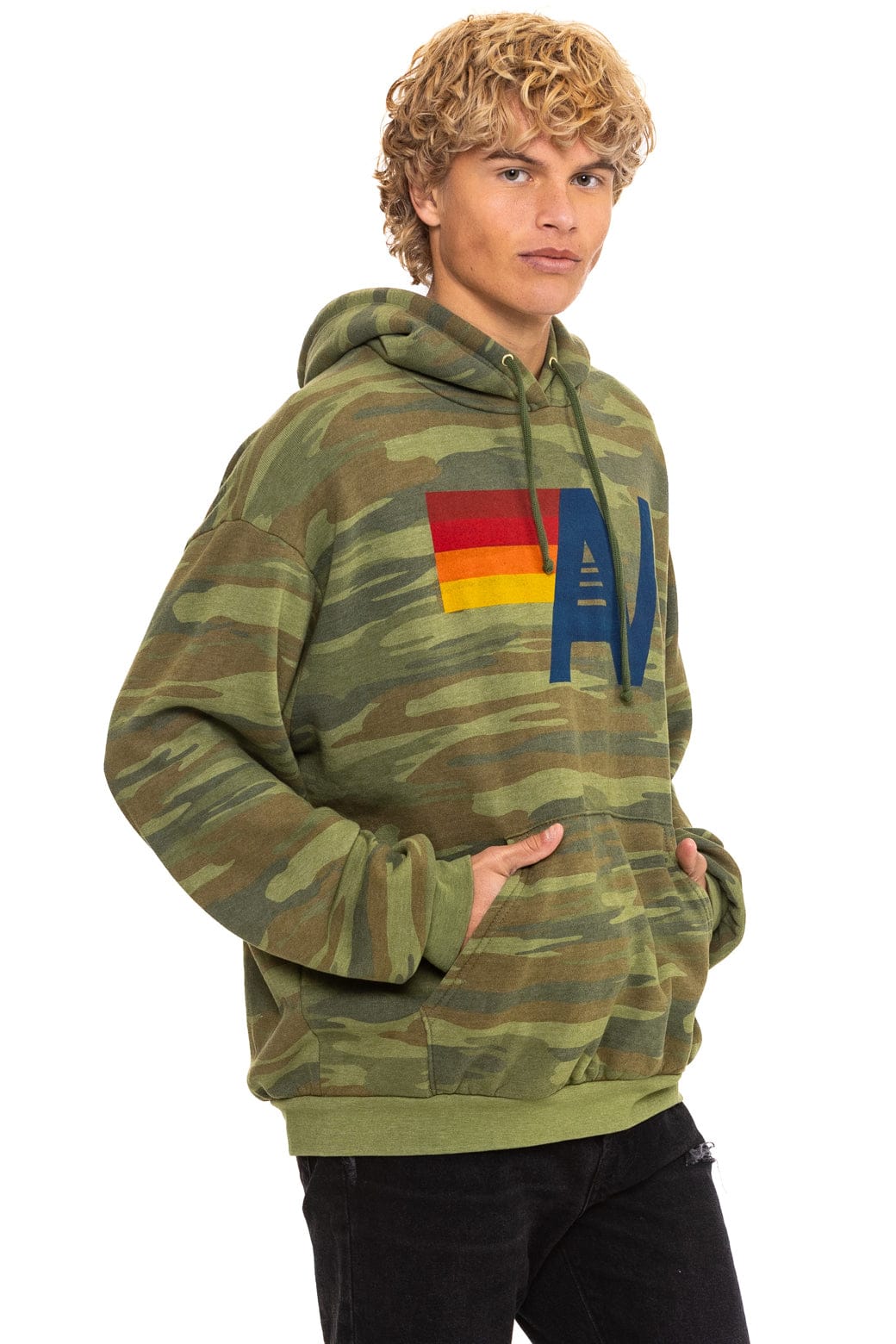 Classic LOGO PULLOVER RELAXED HOODIE - CAMO