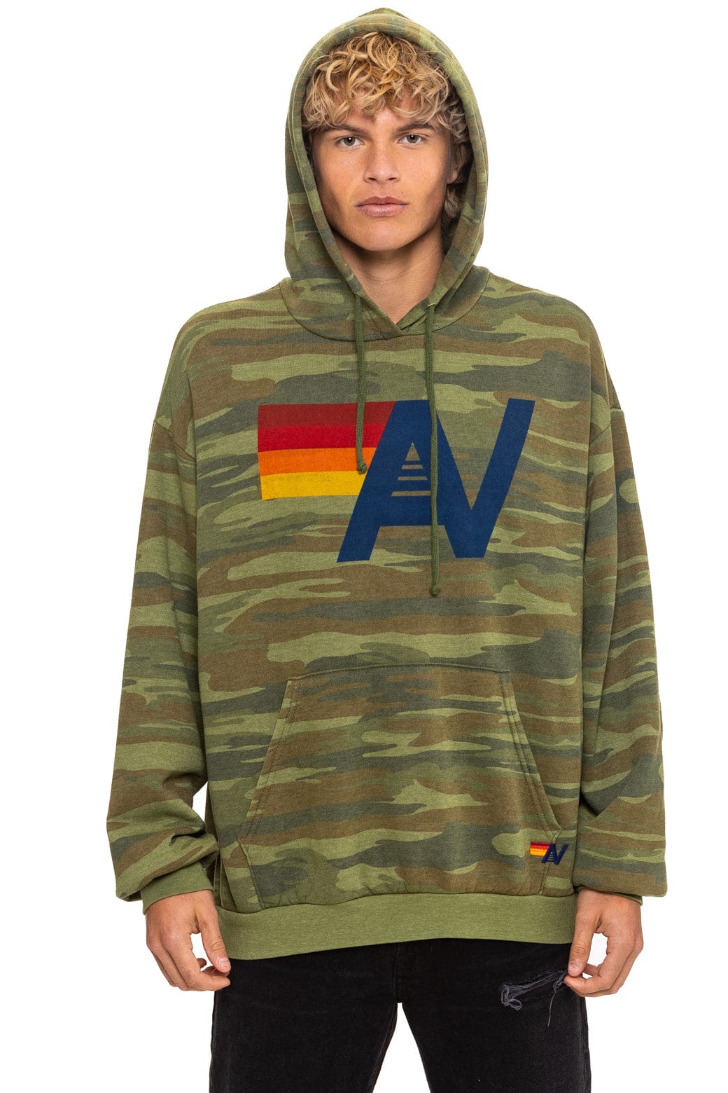 Classic LOGO PULLOVER RELAXED HOODIE - CAMO