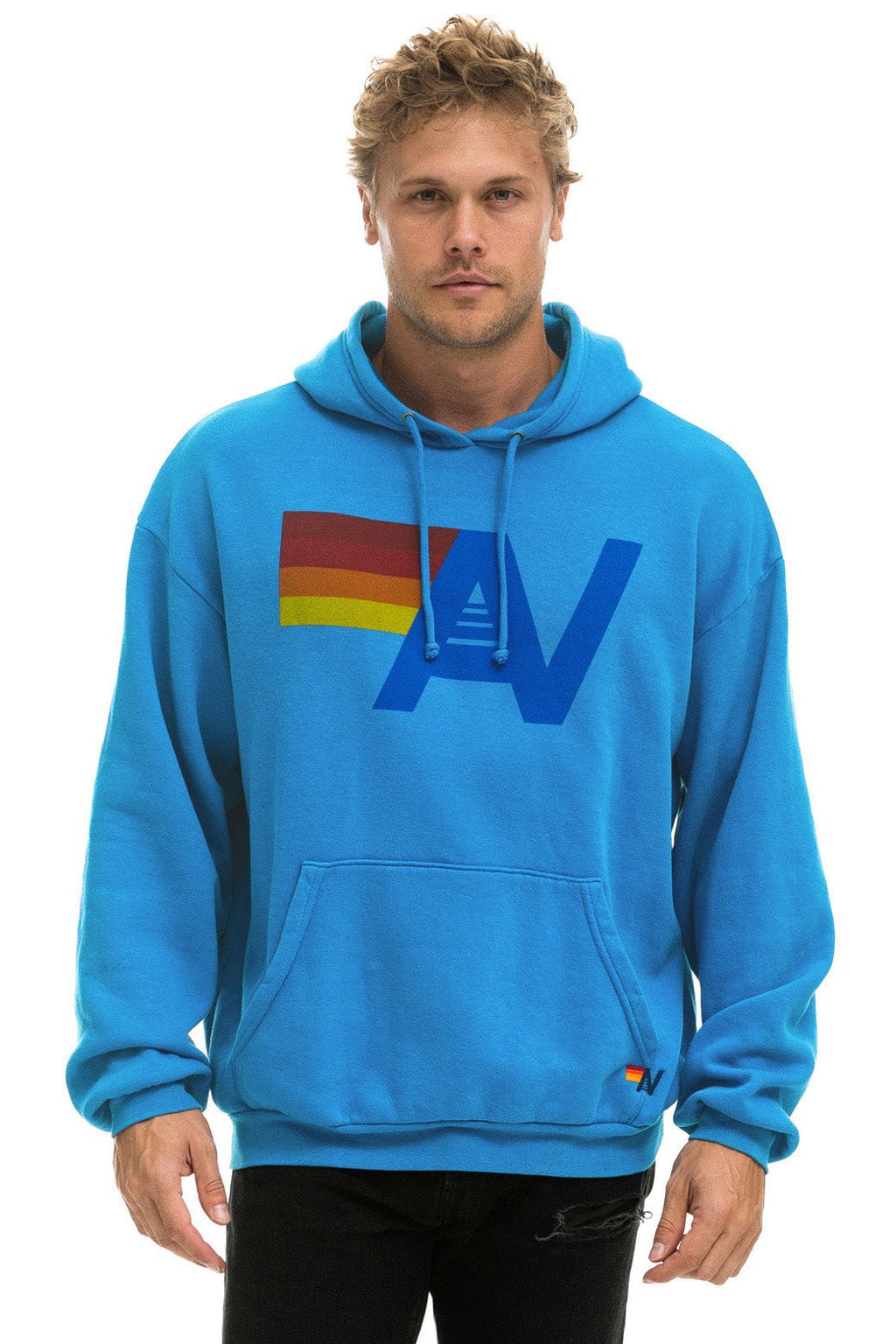 Classic LOGO PULLOVER RELAXED HOODIE - COBALT