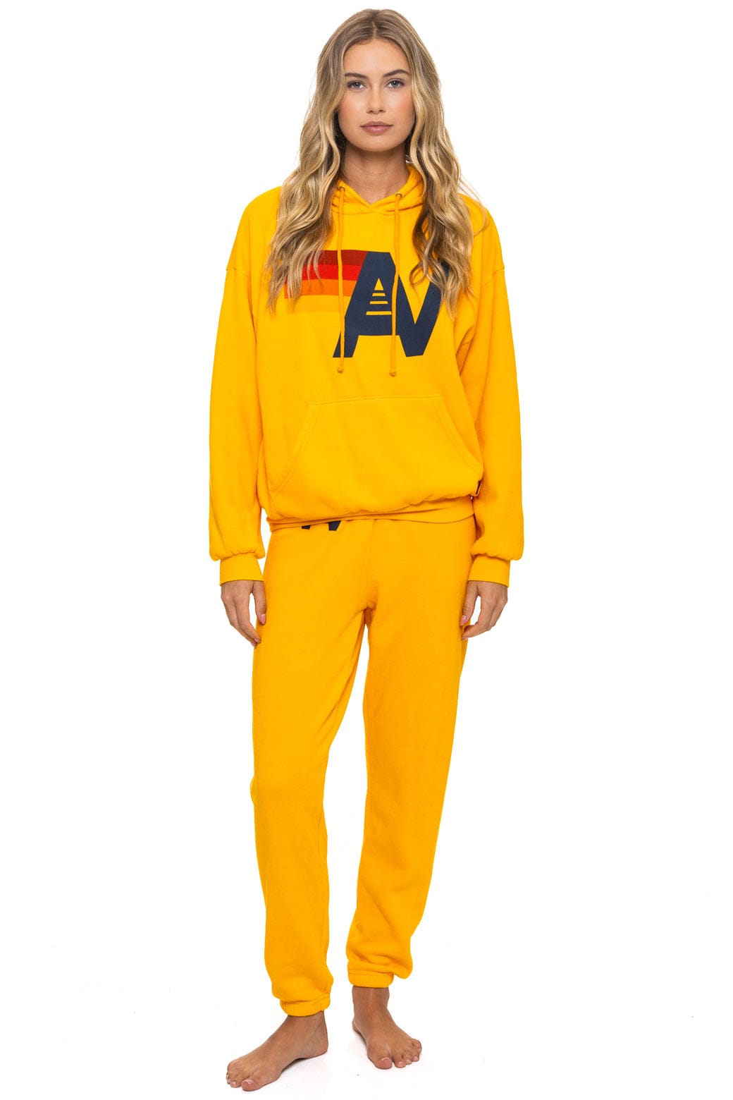 Classic LOGO PULLOVER RELAXED HOODIE - GOLD