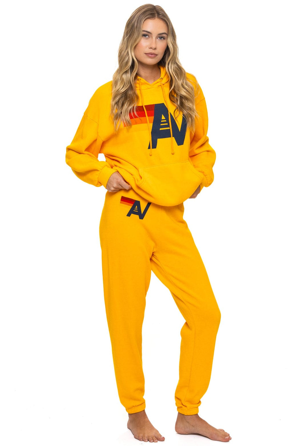 Classic LOGO PULLOVER RELAXED HOODIE - GOLD