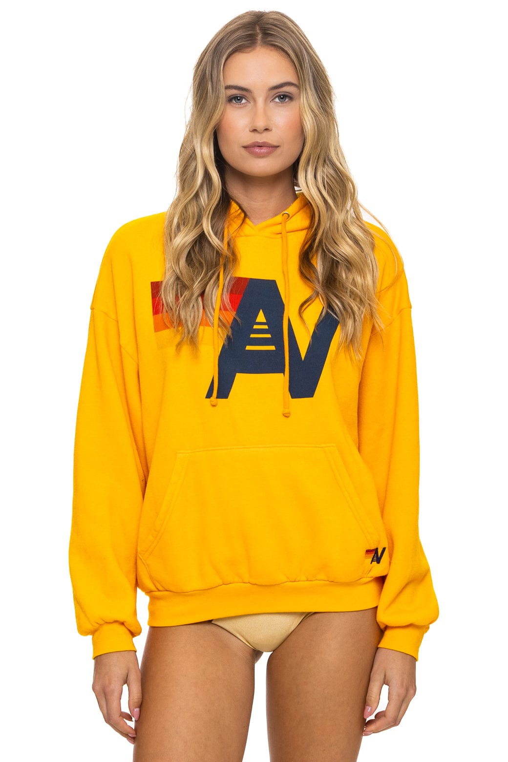 Classic LOGO PULLOVER RELAXED HOODIE - GOLD