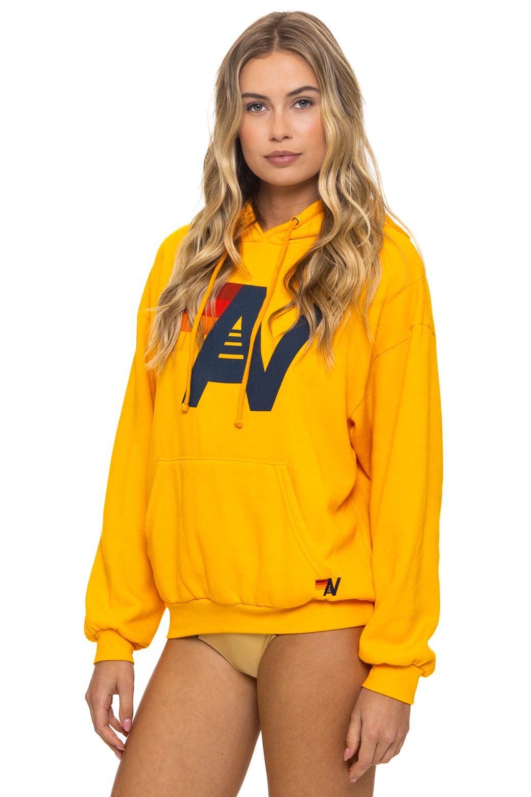Classic LOGO PULLOVER RELAXED HOODIE - GOLD