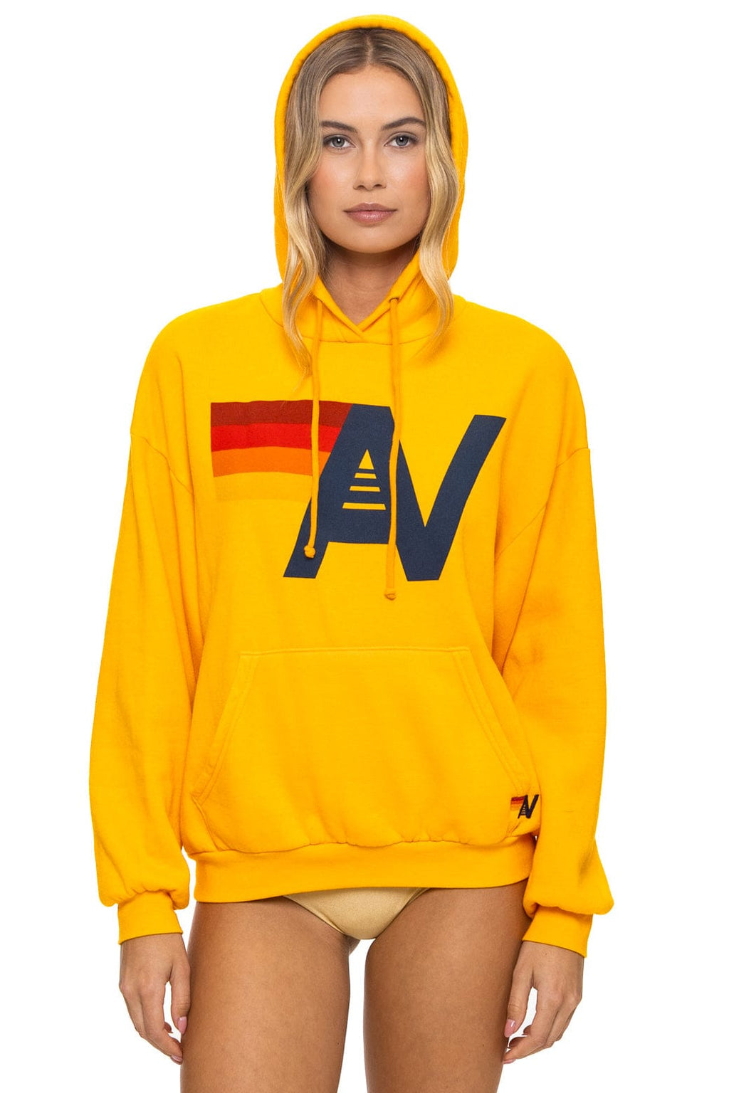 Classic LOGO PULLOVER RELAXED HOODIE - GOLD