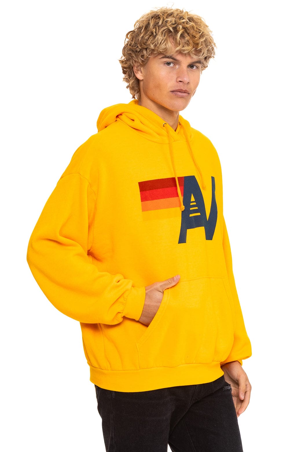 Classic LOGO PULLOVER RELAXED HOODIE - GOLD