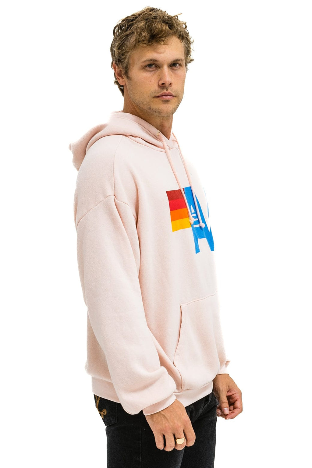 Classic LOGO PULLOVER RELAXED HOODIE - LIGHT PINK