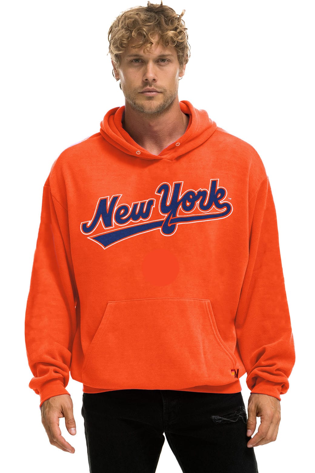 Classic NY METS 2026 RELAXED PULLOVER HOODIE - ORANGE