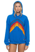 Classic MOUNTAIN STITCH CHEVRON PULLOVER HOODIE RELAXED - ADVENTURE BLUE