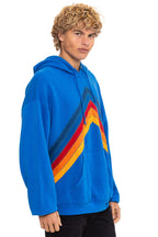 Classic MOUNTAIN STITCH CHEVRON PULLOVER HOODIE RELAXED - ADVENTURE BLUE