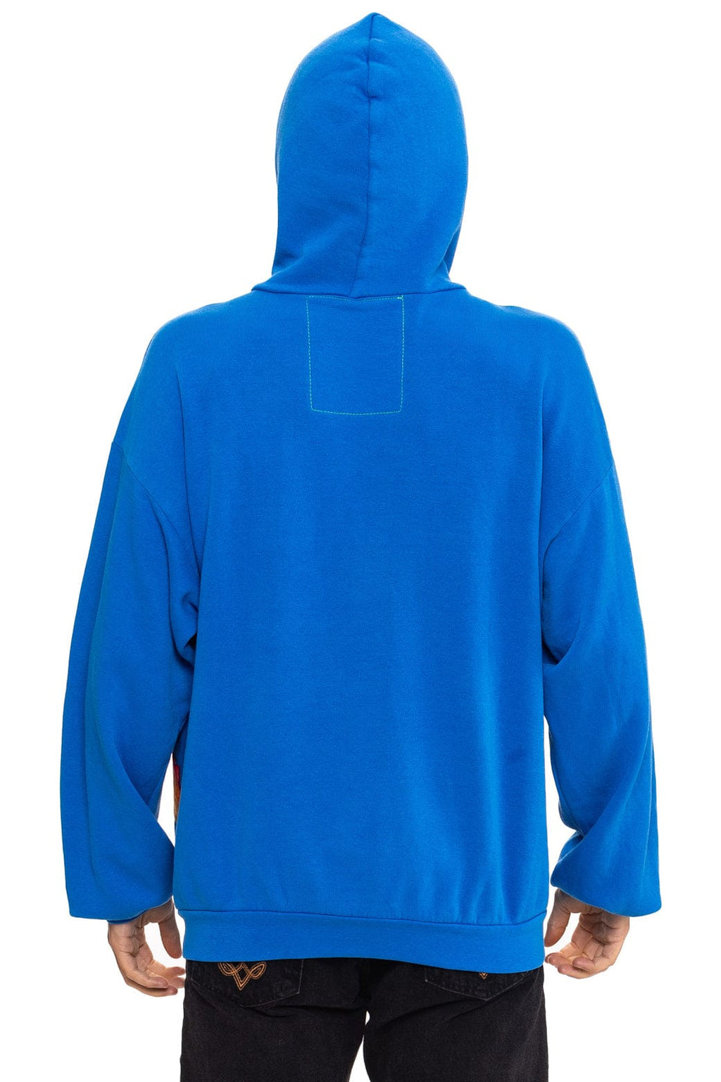 Classic MOUNTAIN STITCH CHEVRON PULLOVER HOODIE RELAXED - ADVENTURE BLUE