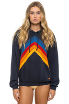 Classic MOUNTAIN STITCH CHEVRON PULLOVER HOODIE RELAXED - CHARCOAL