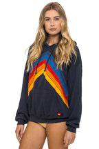 Classic MOUNTAIN STITCH CHEVRON PULLOVER HOODIE RELAXED - CHARCOAL