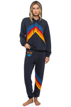 Classic MOUNTAIN STITCH CHEVRON PULLOVER HOODIE RELAXED - CHARCOAL