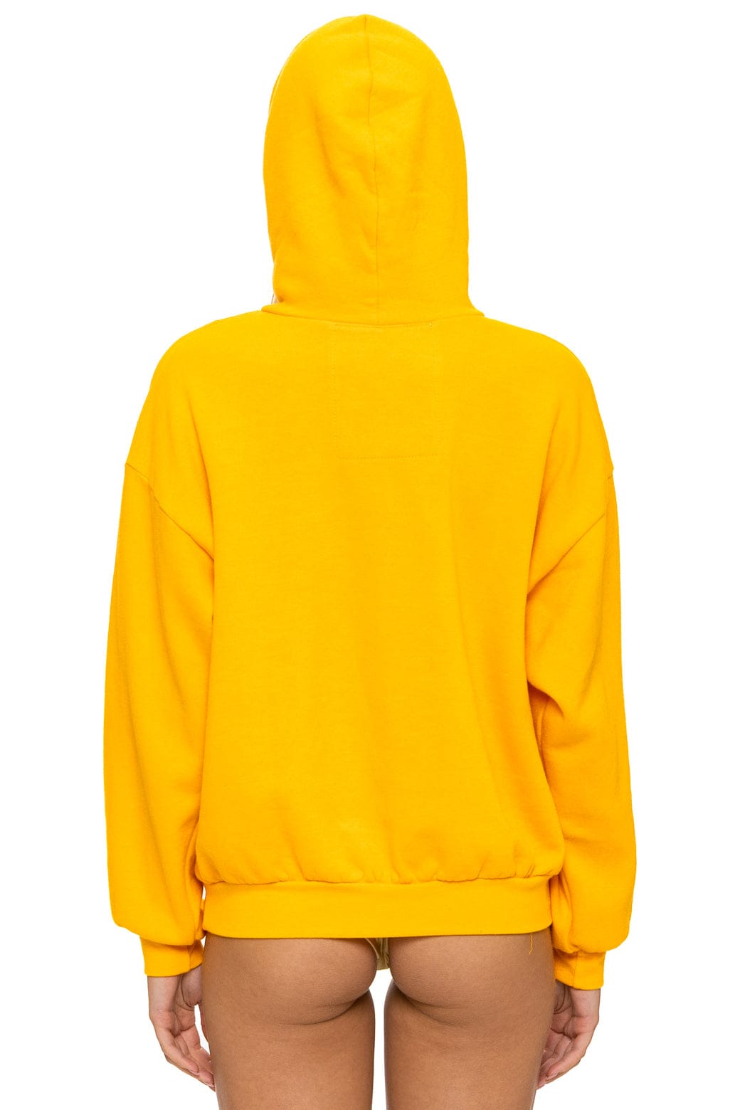 Classic MOUNTAIN STITCH CHEVRON PULLOVER HOODIE RELAXED - GOLD