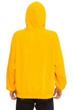 Classic MOUNTAIN STITCH CHEVRON PULLOVER HOODIE RELAXED - GOLD
